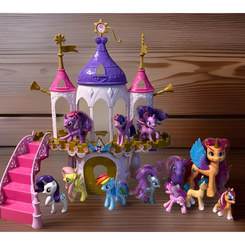 My Little Pony Friendship Castle Playset Incomplete 12 Pony Lot Various Years